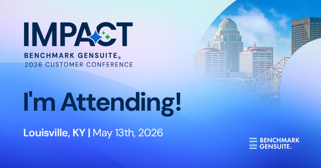 I'm attending impact conference benchmark gensuite